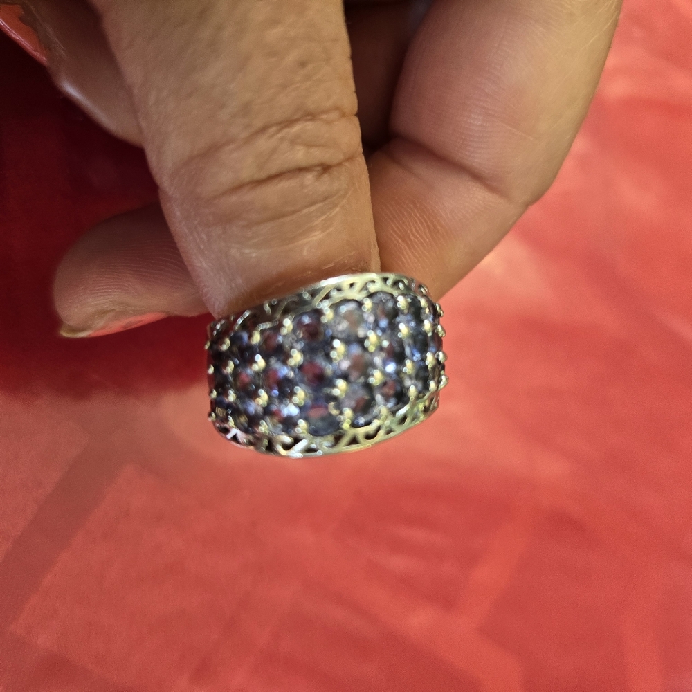 Sterling Silver Iolite Gemstone Ring - image 5